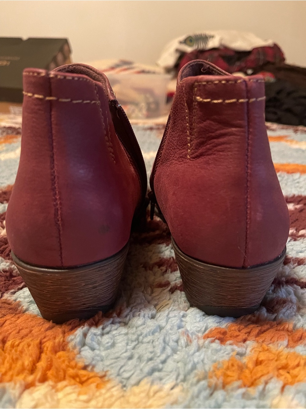 Earth Origins Alexis Leather Ankle Booties – Merlot – Women’s 9 – NWOT - Picture 8 of 9